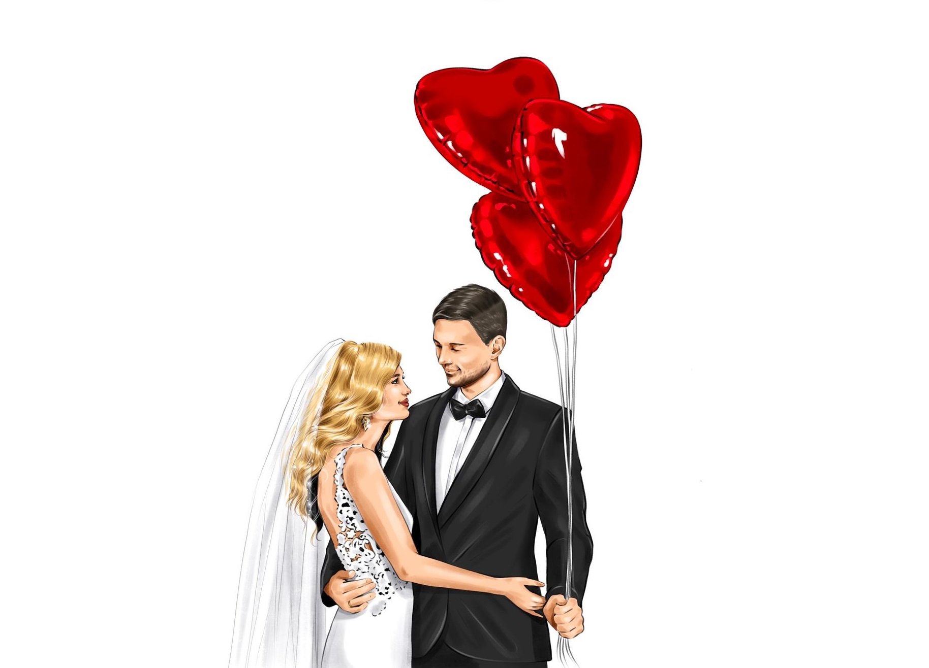 Luftballons für Ihre Hochzeit
