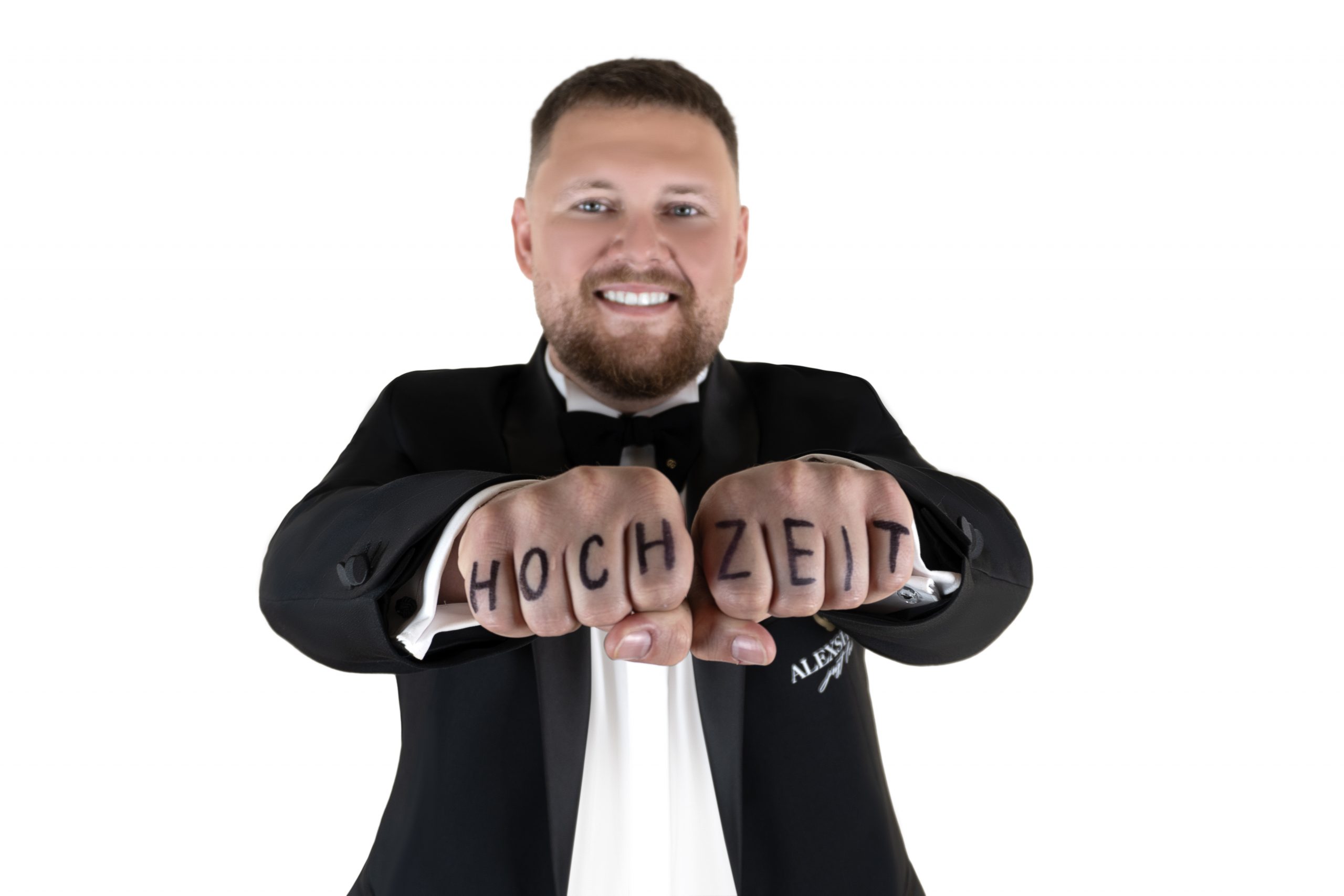 Demy Hochzeitsmoderator und Showman bei einer Wedding Show – professionelle Moderation für unvergessliche Hochzeiten