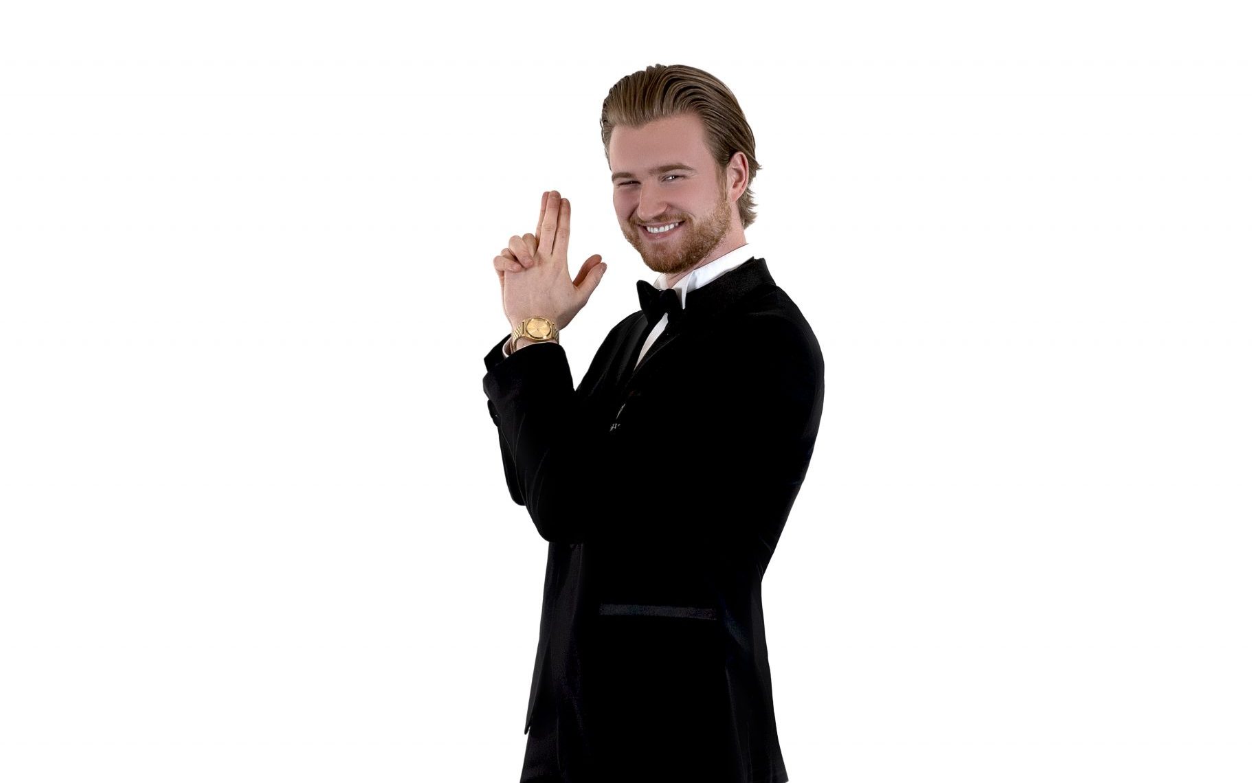 Hochzeitsmoderator Sanja – elegante Showman bei einer Hochzeit