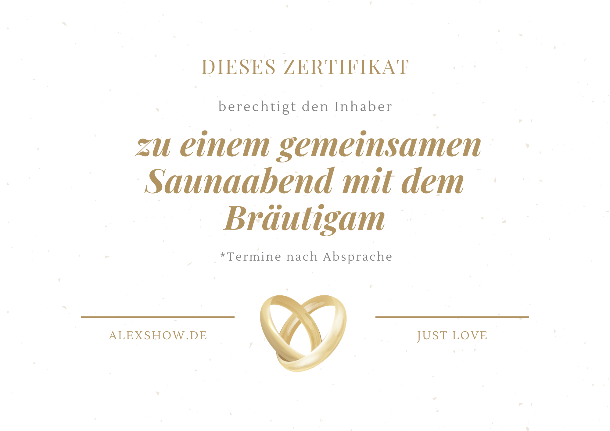 Lustiges Spiel-Zertifikat für Hochzeiten – kreative Aufgabe für Gäste