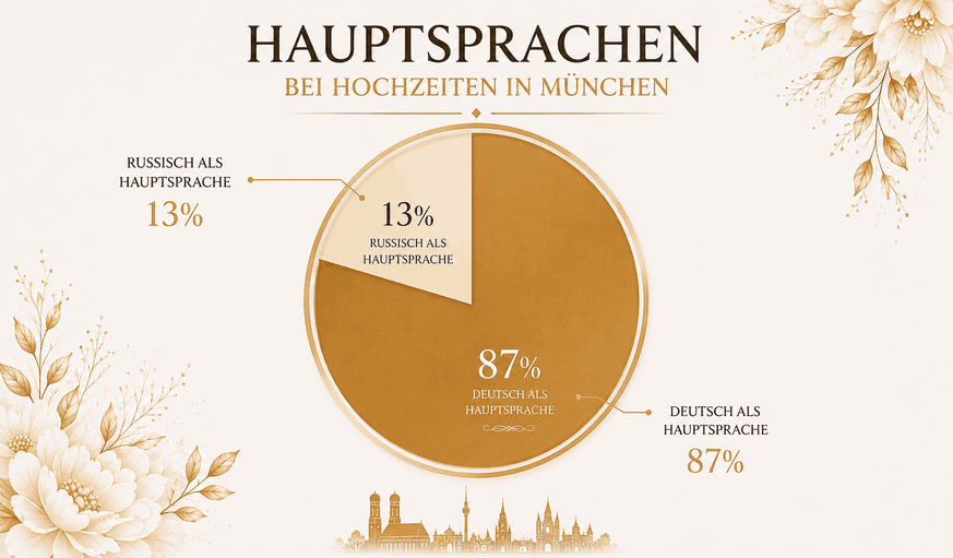 Wichtigste Sprachen für internationale Hochzeiten in München
