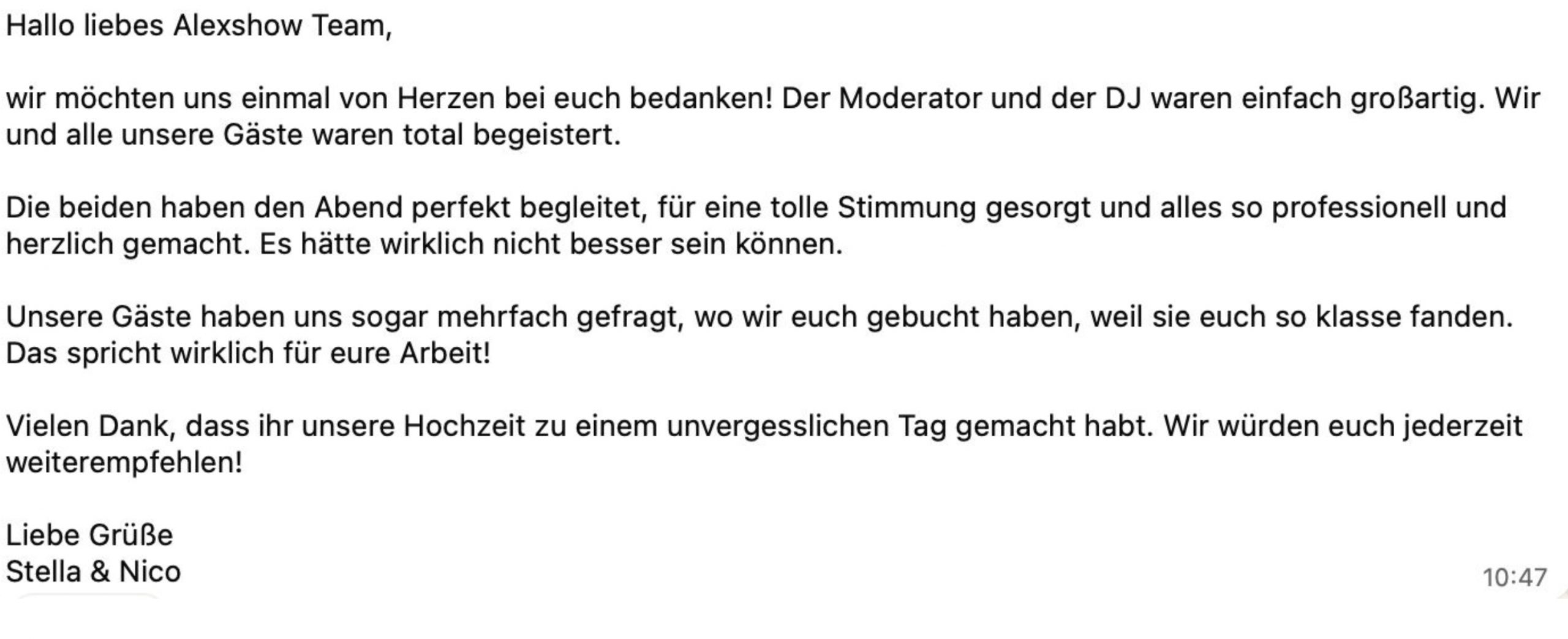 Erfahrungsbericht über Hochzeitsmoderator Demmy – Perfekte Hochzeitsmoderation in Deutschland Erfahrungsbericht über Hochzeitsmoderator Demmy – Perfekte Hochzeitsmoderation in Deutschland