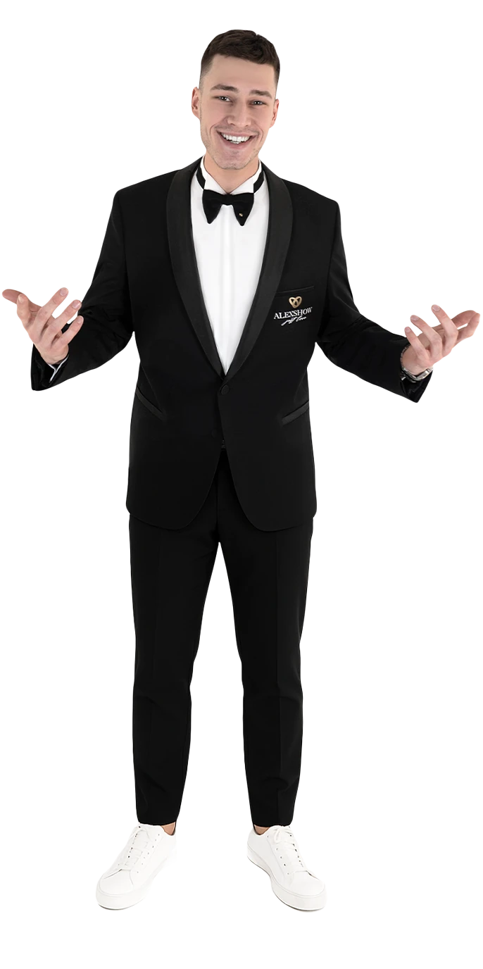 Hochzeitsmoderator Arti im AlexShow-Team