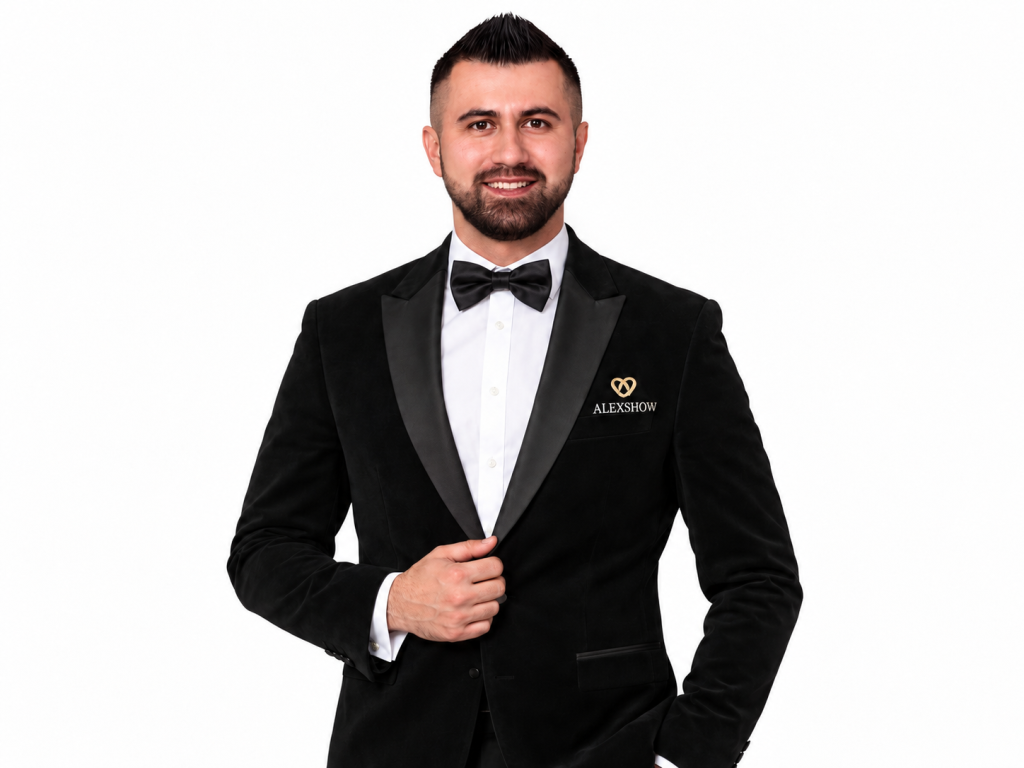 Tamada Sergio – Promovideo im schwarzen AlexShow-Smoking